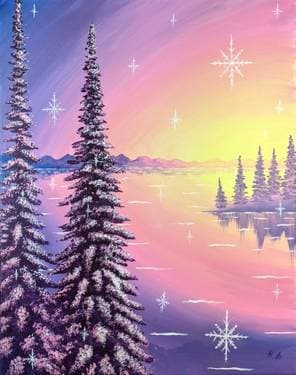 Snowflake Lake - Paint Nite event in Calgary, AB