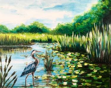 At the Marsh - Paint Nite event in Winnipeg, MB