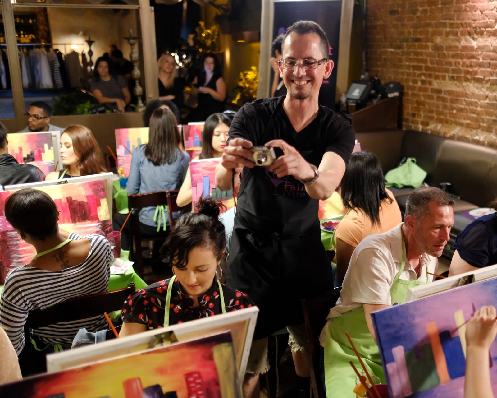 Saturday Nights: Levittown Lanes 08/29/2026 7:00 pm  Copy — sample photo from a paint nite event