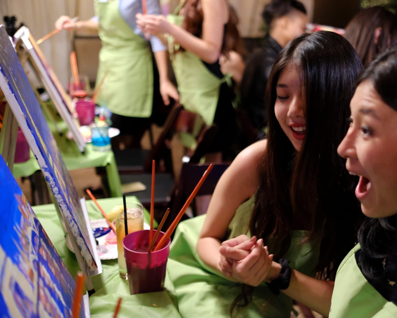 Saturday Nights: Levittown Lanes 08/29/2026 7:00 pm  Copy — sample photo from a paint nite event