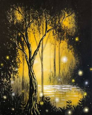 Paint Nite: Magical Forest II — Painting