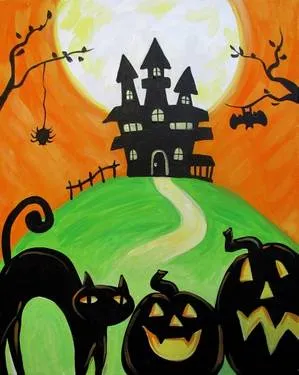 The Spooky House — Painting