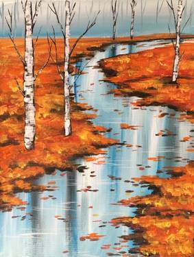 Rainy Autumn Wanderings — Painting