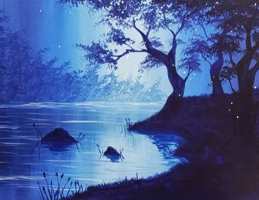Take a Break Tuesday Virtual Paint Nite w/ Joyce of Art!! Peace at Twilight — Painting