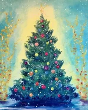 Christmas Day at Mossop's Social House — Painting