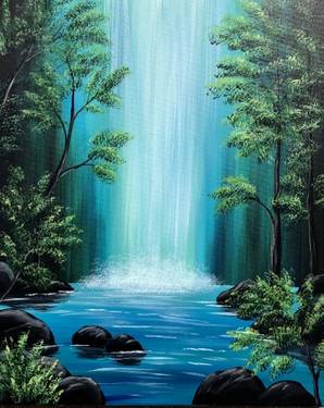 Lagoon Falls — Painting