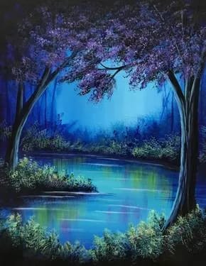 Dream Forest at Kelsey's Quarry Edge — Painting