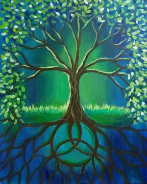 Celtic Trinity Tree - The HUB Mesa — Painting