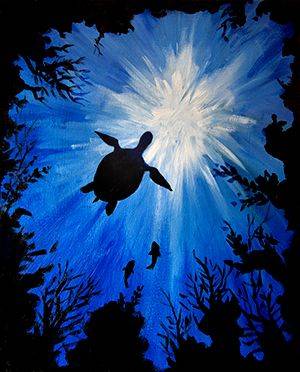 Sea Turtle — Painting