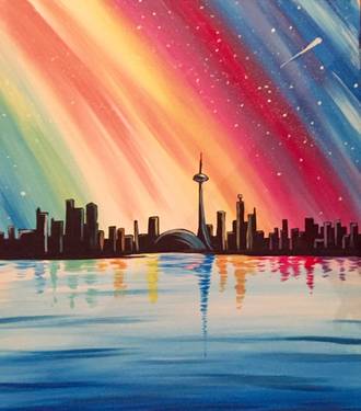 Paint Nite: Colourful Toronto — Painting