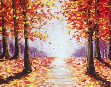 Falling Fast — Painting