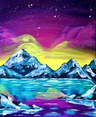 Snowy Mountain II at Recess — Painting