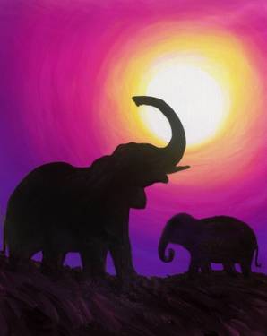 Paint NIte @Casa Mexico Merivale WEDNESDAY Elephant Meadow — Painting