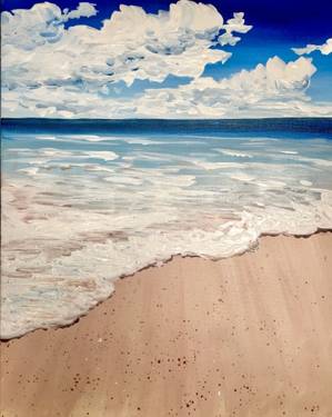 Crystal Blue Beach — Painting