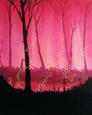 Thursday Red Twilight — Painting