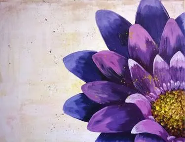 Paint Nite: Quarter Bloom — Painting
