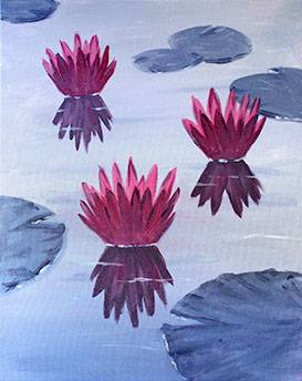 Pink Lotus — Painting