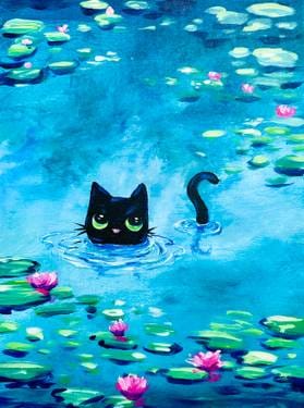 Monet's Cat — Painting