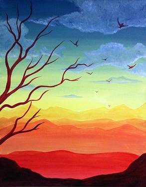 Prism Sky — Painting