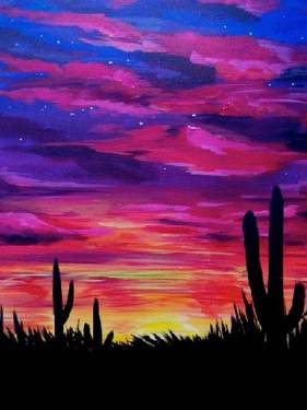 Mandacaru - Southwest Sky — Painting
