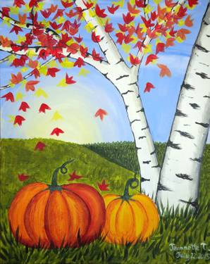 Fall Pumpkins — Painting