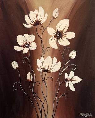 Chocolaty Floral — Painting
