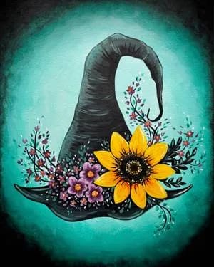 Garden Witch Hat — Painting