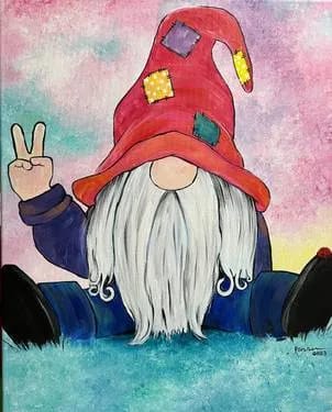 Peace Gnome at JoseSanDance — Painting