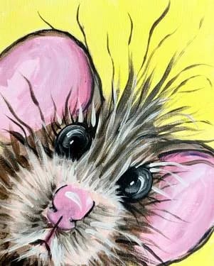 Peek-a-Boo Mouse — Painting