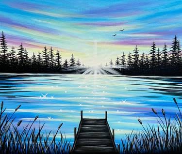 Paint Nite: Sunrise Solitude — Painting