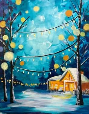 "MASTER CLASS" Lit at the Lodge — Painting