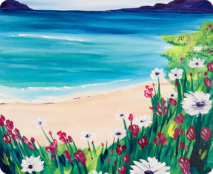 Paint and Sip Events - Group Art Activities Paint and sip experience featuring paintings and group activities