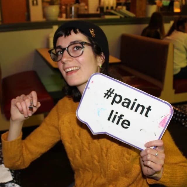 PaintNite Worcester painting 4