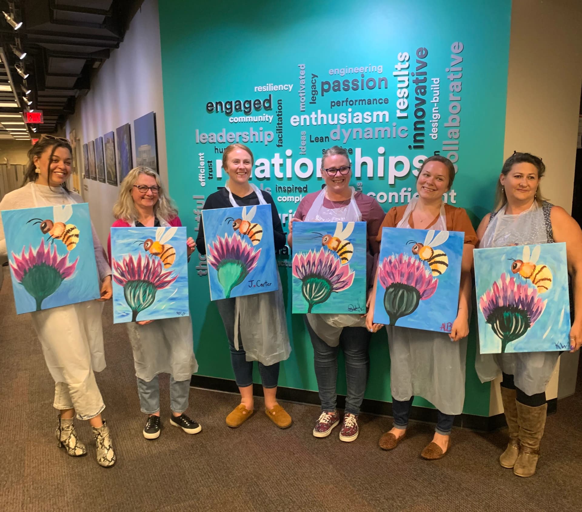 Beth Bates paint night
