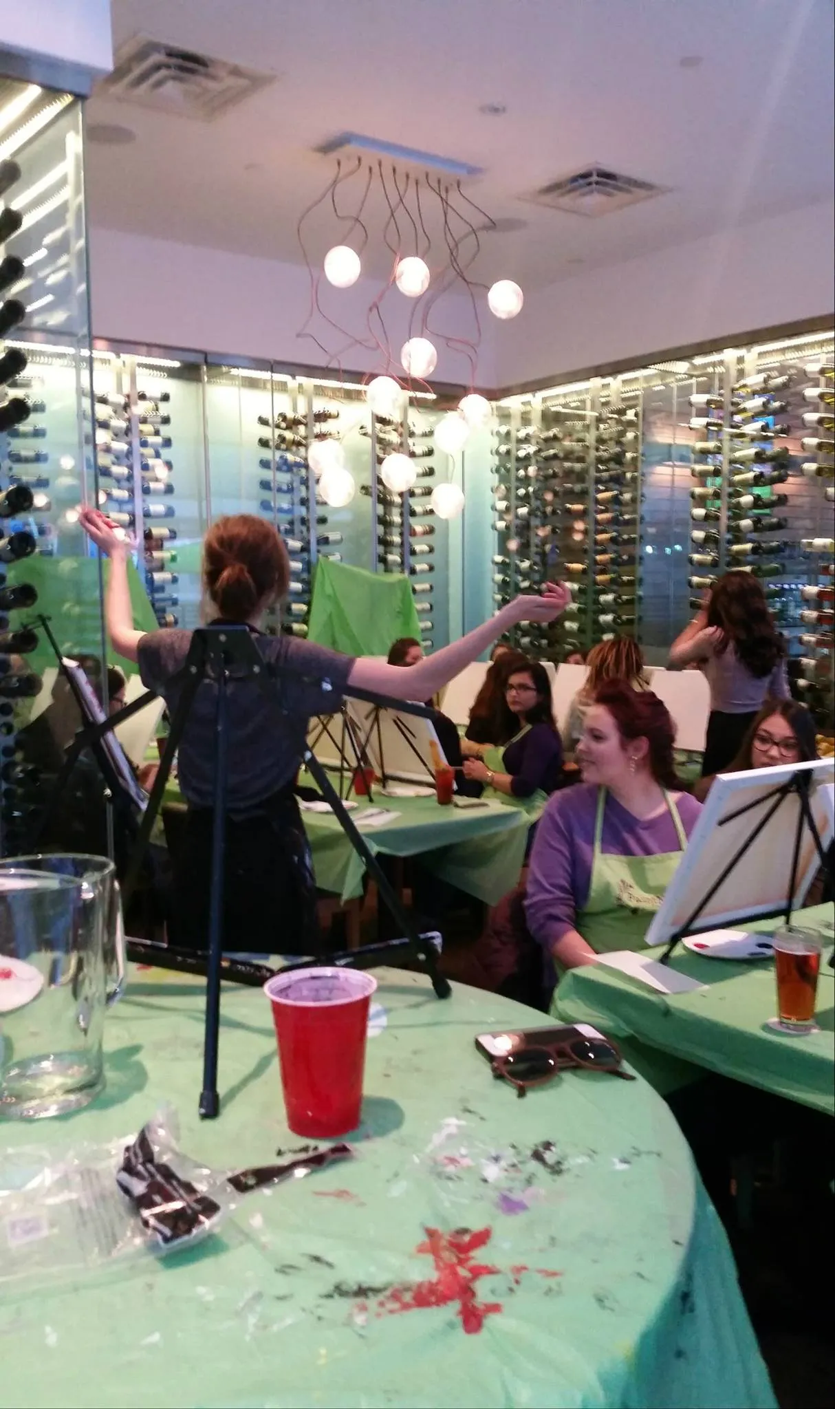 Veronica Racanelli paint night