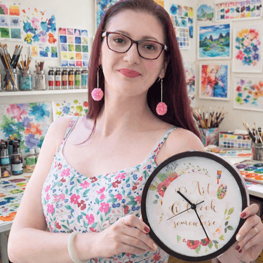 Jade Scarlett Watercolor Wildlife Art shop logo