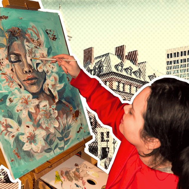 Eve Arce, Paint Nite artist in Boston