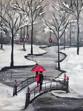 Loving You through the (Snow) Storm - Paint Nite event in Ottawa, ON