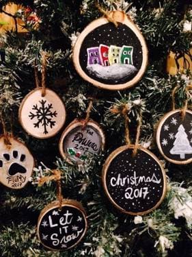 Customizable Wood Slice Ornaments - Paint Nite event in Winnipeg, MB