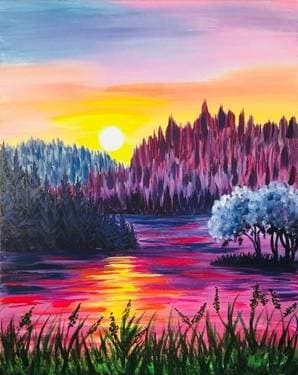 Rose Waters - Paint Nite event in Sonoma, CA