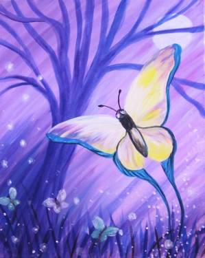 Butterfly and Moondust — Painting