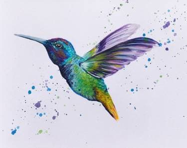 Hummingbird Takes Flight - Paint Nite event in Kanata, ON