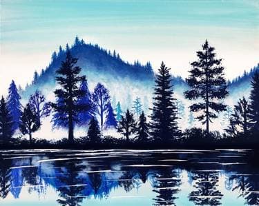 Mystic Reflections - Paint Nite event in Pointe-Claire, QC
