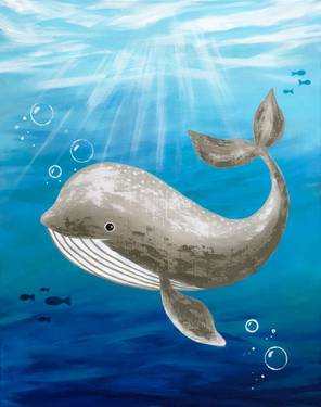 Whale of The Sea — Painting