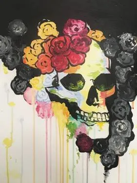 Thursday Skull of Beauty — Painting