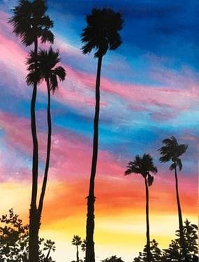Palm Desert Sunset - Paint and sip event at La Pinata Pittsburg in Pittsburg, CA - PaintNite.com