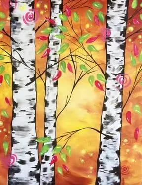 9/22/26 - Autumn Birches — Painting