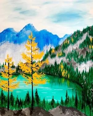 Autumn In The Mountains — Painting