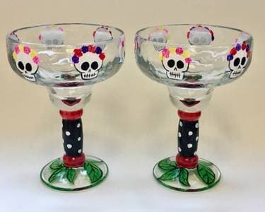 Dia De Los Margaritas - Margarita Glasses - Paint Nite event in Edison, NJ