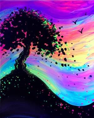 Dreamy Evening BLACK LIGHT event - Paint Nite event in Winnipeg, MB